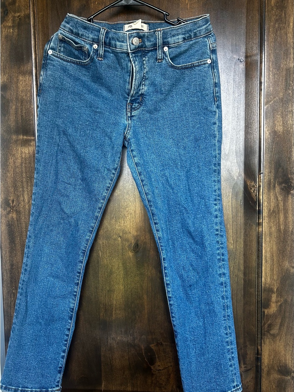 Madewell Classic Straight-Leg Blue Jeans